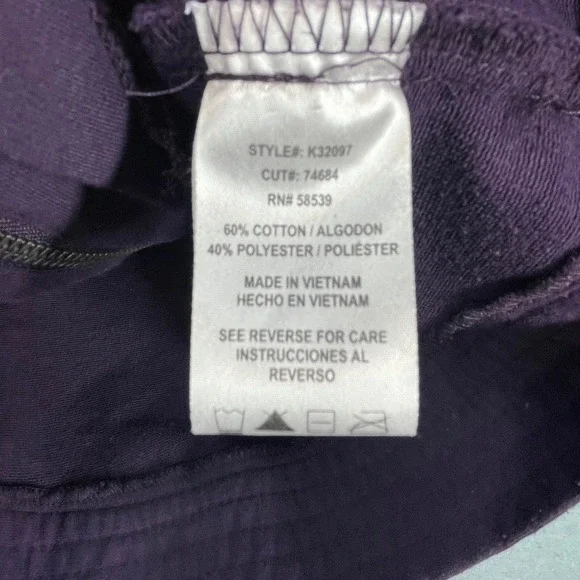 Kut from the Kloth Purple Ruffle Front Zip Jacket Women Small K32097 - Picture 5 of 10